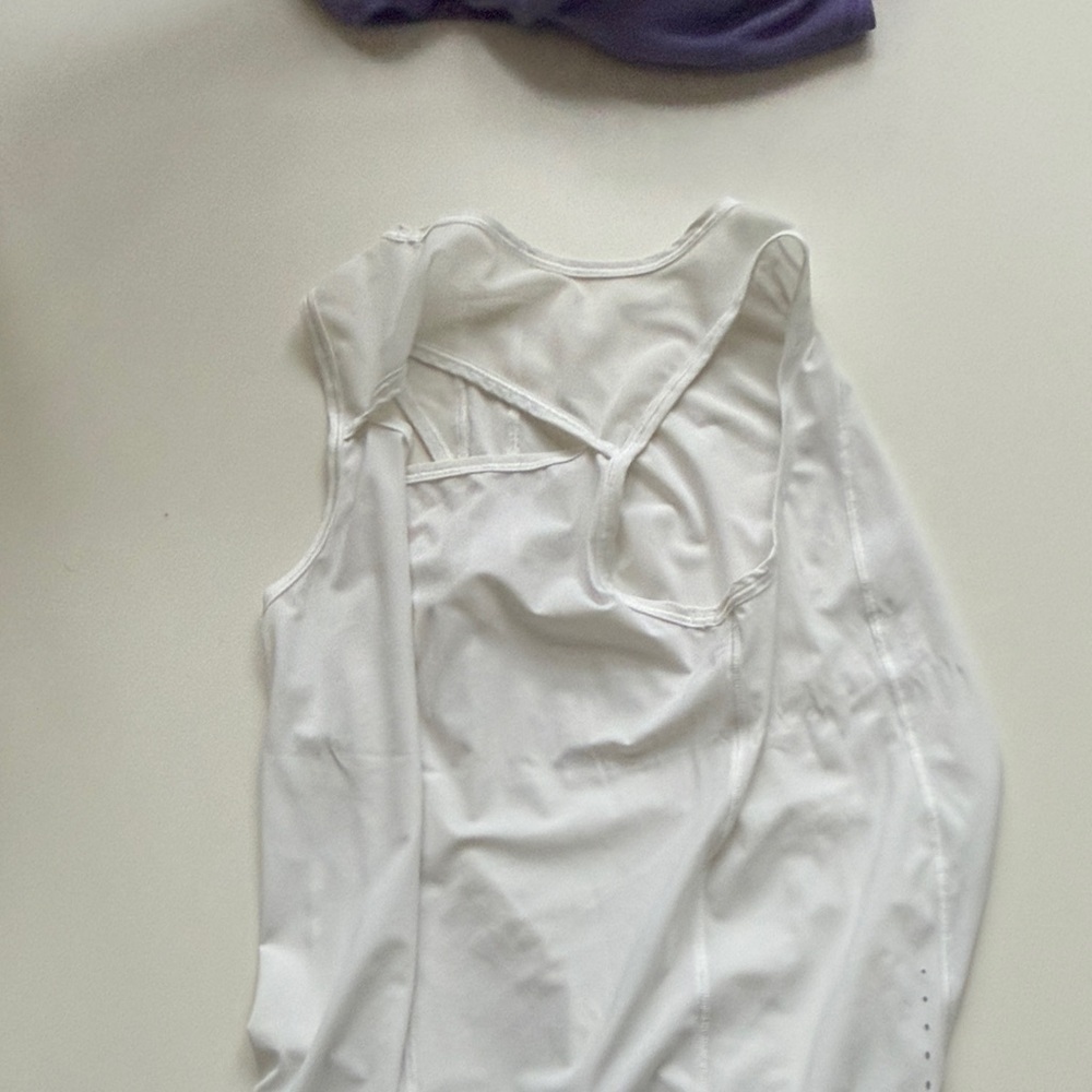 lululemon athletica White Muscle Tee